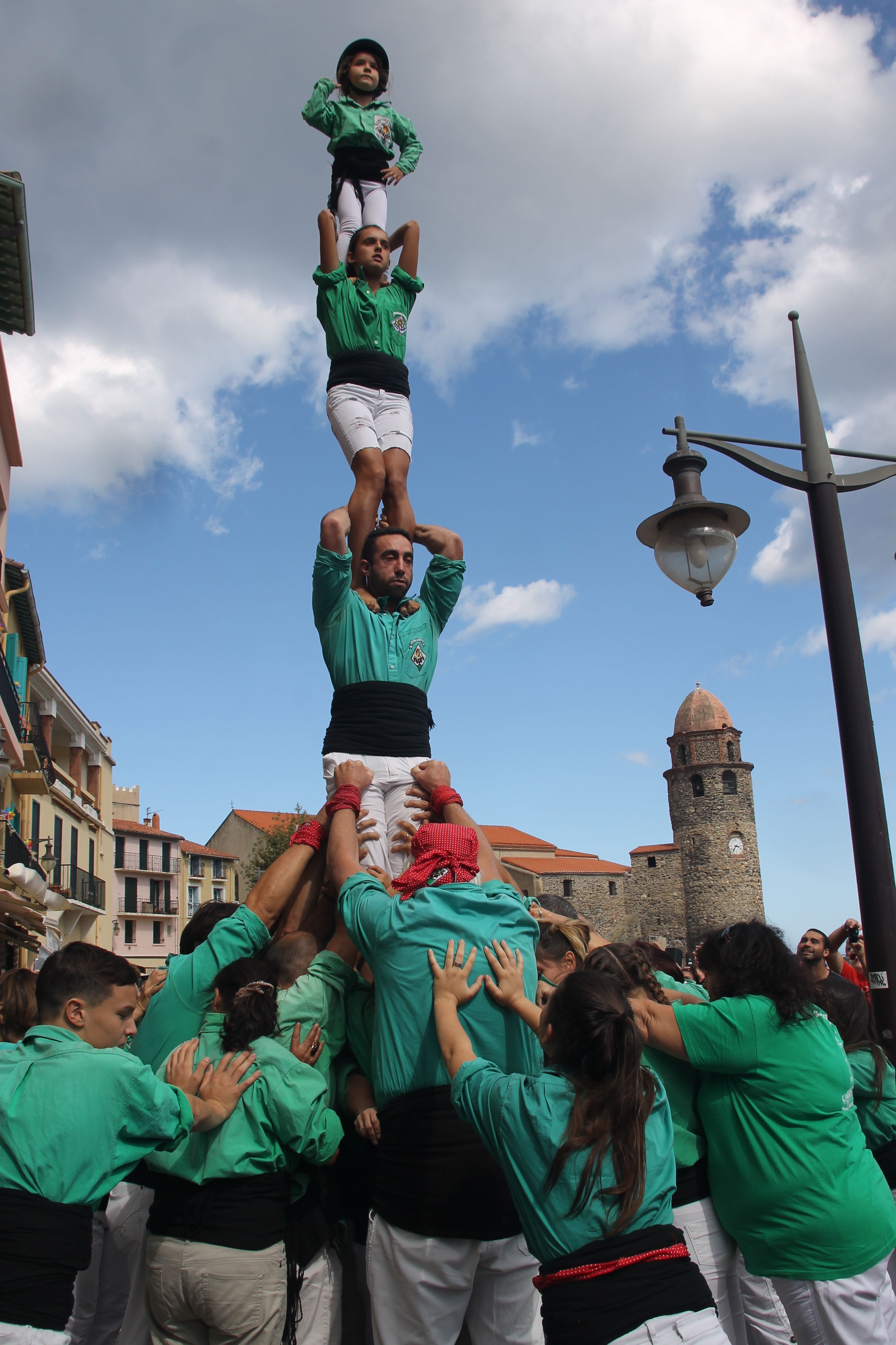 Els Castellers del Riberal a Cotlliure